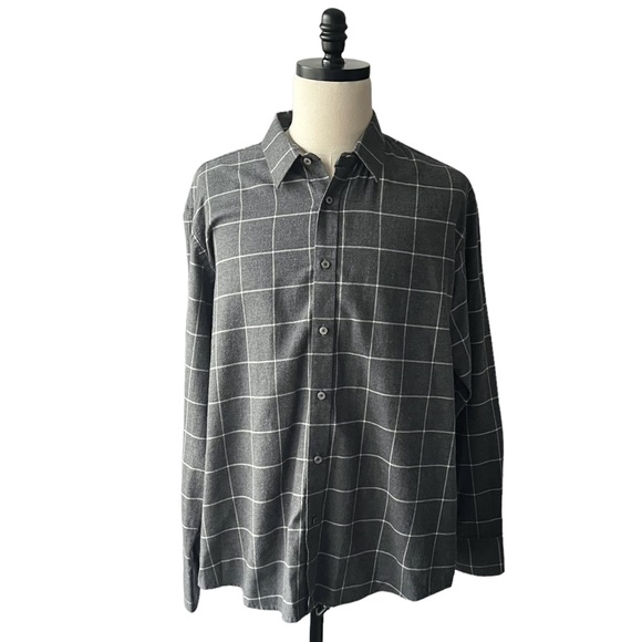 UNTUCKit Grey Flannel Windowpane Check | XXL - Picture 3 of 8
